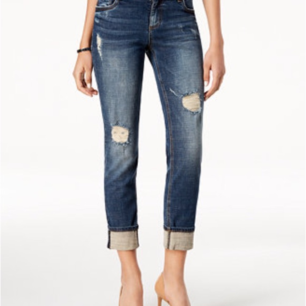 Kut from the Kloth Dark Blue Boyfriend Jeans